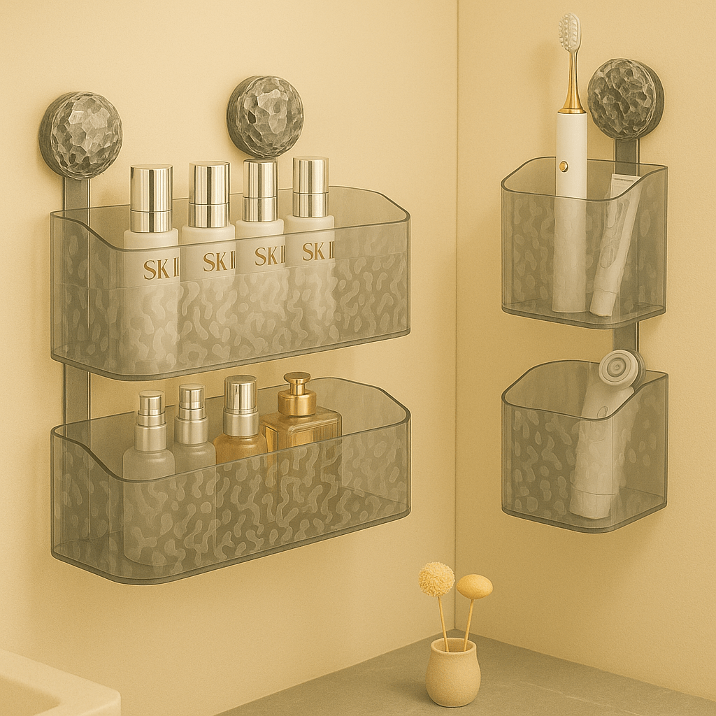 Wandrek - Zuignapmontage En Opbergruimte Zonder Boren