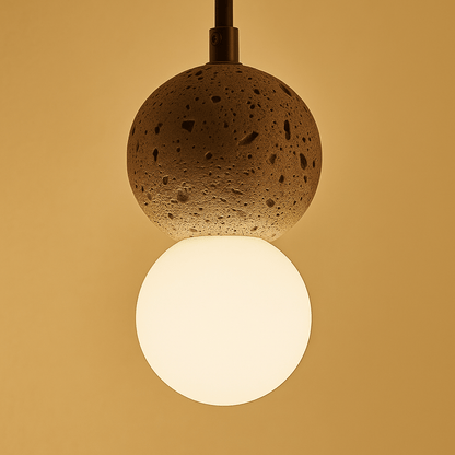 Hanglamp – Compacte Vorm & Unieke Terrazzo Textuur