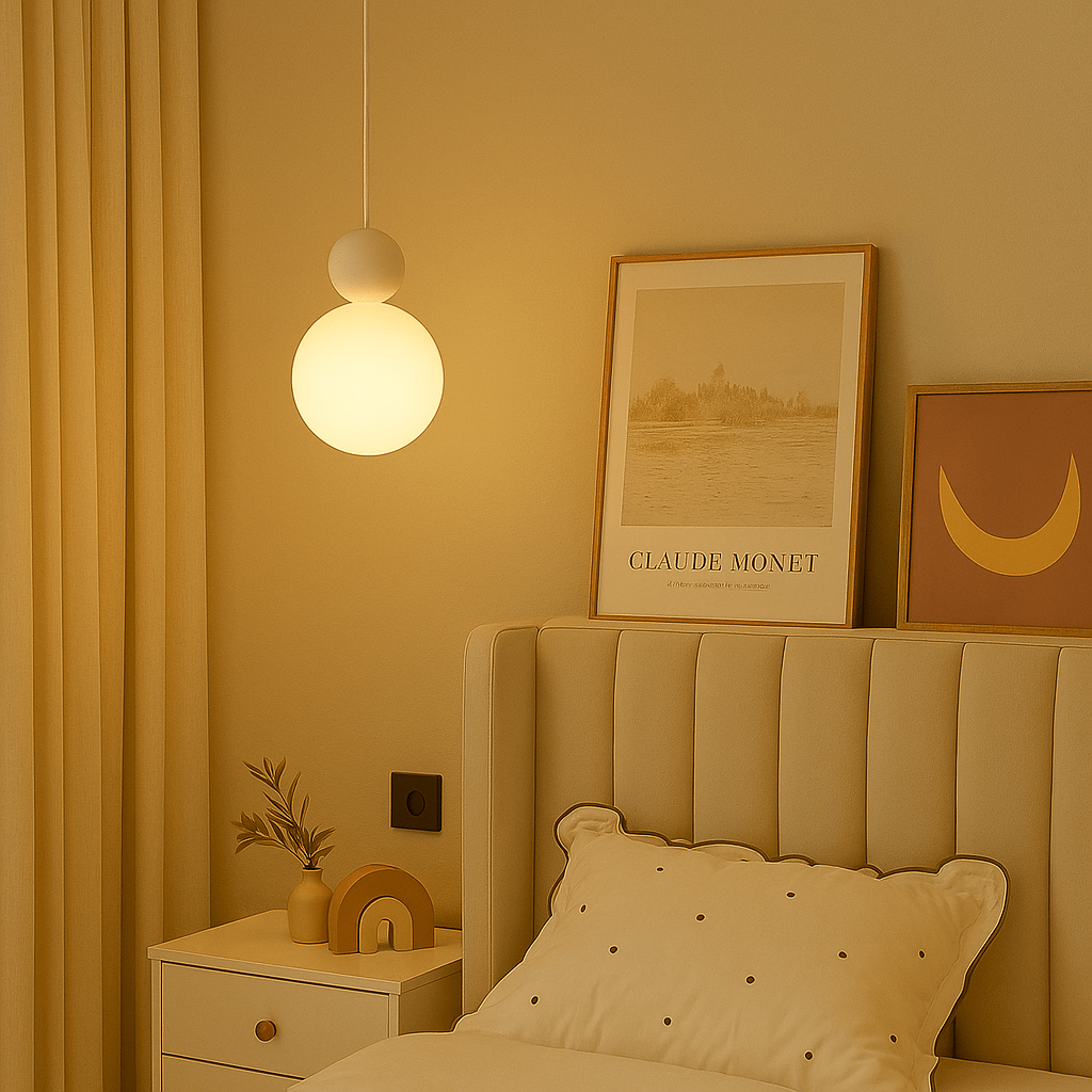 Hanglamp – IJzeren Frame En Mat Glas Voor Zachte Gloed