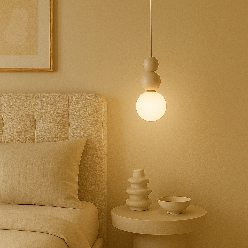 Hanglamp – IJzeren Frame En Mat Glas Voor Zachte Gloed