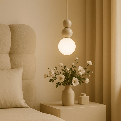 Hanglamp – IJzeren Frame En Mat Glas Voor Zachte Gloed