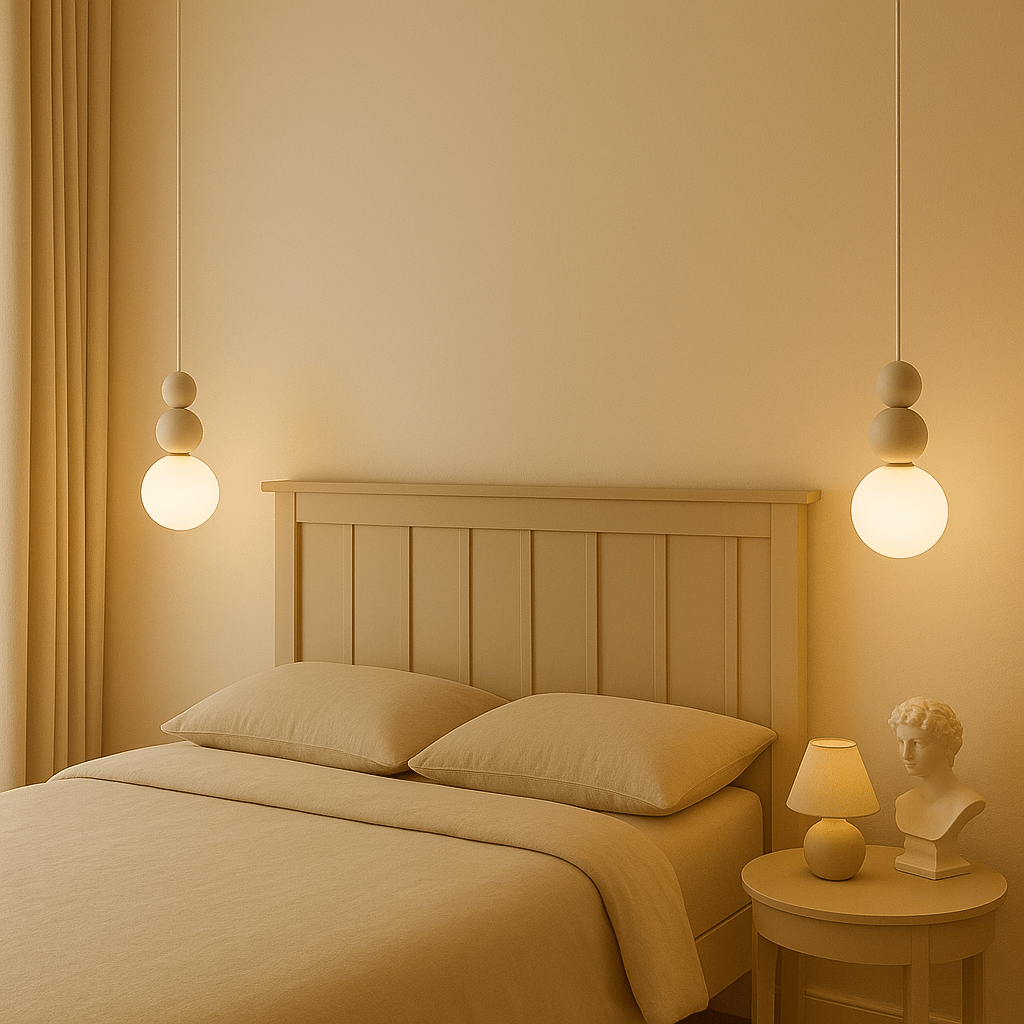 Hanglamp – IJzeren Frame En Mat Glas Voor Zachte Gloed