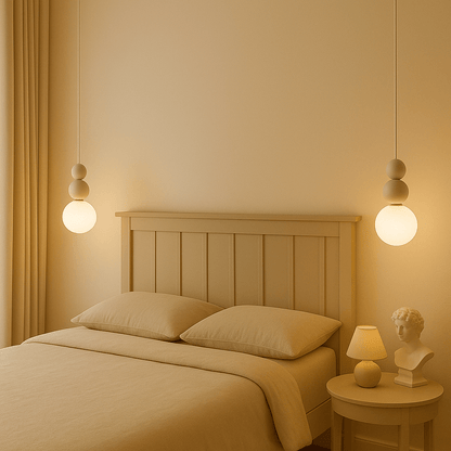 Hanglamp – IJzeren Frame En Mat Glas Voor Zachte Gloed