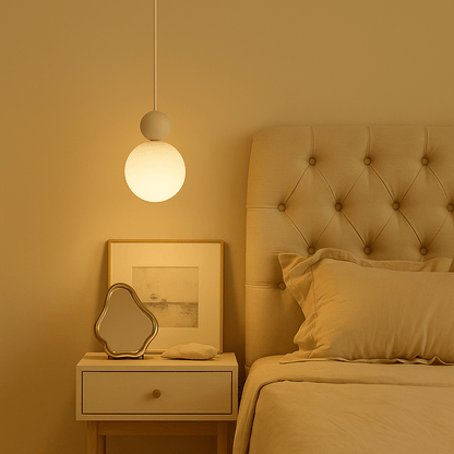 Hanglamp – IJzeren Frame En Mat Glas Voor Zachte Gloed