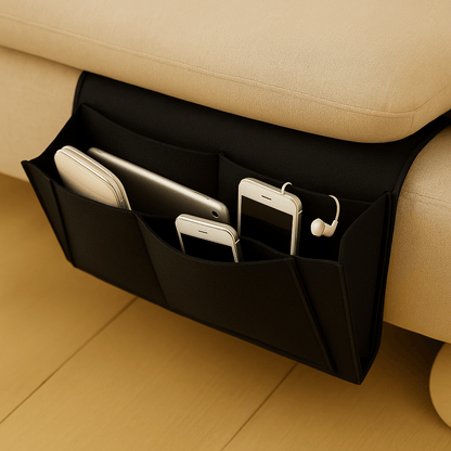 Wool-Blend Opbergzak – Bedzijde Vorm & Verborgen Zakjes