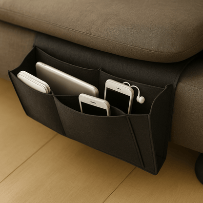 Wool-Blend Opbergzak – Bedzijde Vorm & Verborgen Zakjes