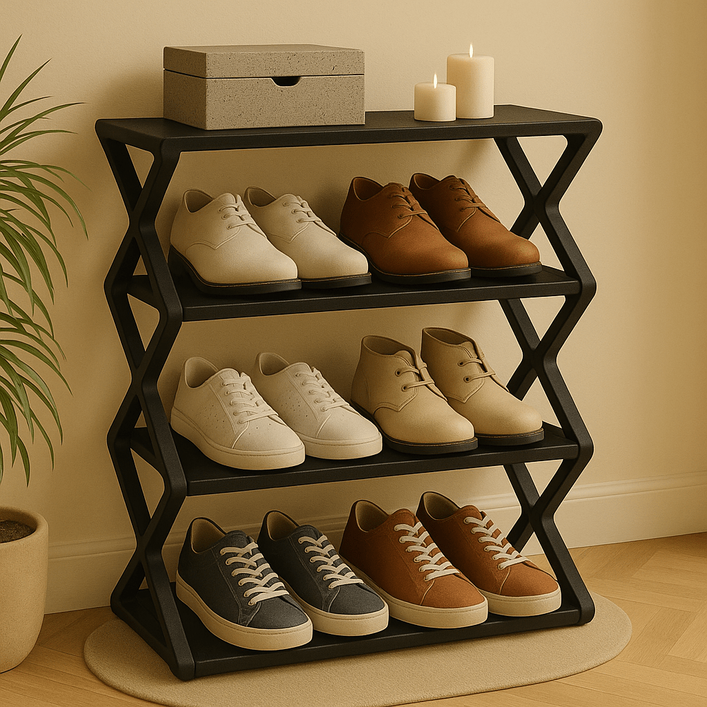 Schoenenrek – Minimal Silhouet & Bespaart Vloerruimte